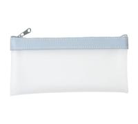 Transparent Feather Pencil Case - Pen and Pen Pocket, Transparent Feather Bend | Large Capacity, Transparent Marking Bags, Pencil Bag for Women, Girls, Cage Organizers, Color: Blue, Se référer au