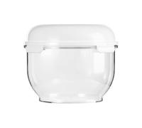 Transparent Fermentation Container with Lid for Bread Pizza Dough Non-Stick Dough Fermentation Container Ideal for Kitchen to Store Yeast Dough (Clear, 21.8 x 15.8 cm)