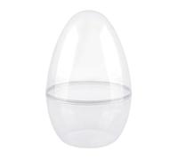 Transparent Fillable Easter Eggs for Search, Large Plastic Containers, Decorating, Empty Easter Fun Eggs, Reusable Storage Solution for Surprises, Treats (Clear, 30 x 20 cm)