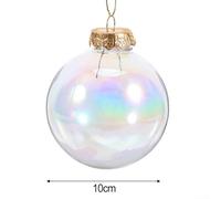 Transparent Fillable Ornament Set of 12 Perfect for DIY Decorations on Various Occasions (10cm)