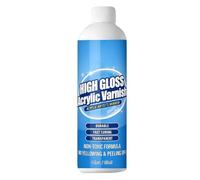 Transparent Finish for Acrylic Paint, 120 ml UV Resistant, Non-Yellowing Glossy Varnish, Ideal Solution to Preserve the Shine of Your Works of Art