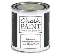 Transparent Finish GOLD GLITTER 250 ml - Make your work sparkle - Extra Resistant specifically designed for Chalk Paint and porous surfaces in general