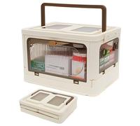 Transparent First Aid Box with Handle, 3 Tier Large Capacity Medicine Storage Box, Multipurpose Plastic Medication Organizer with Removable Tray