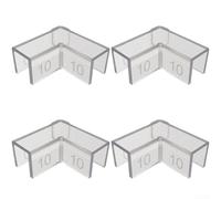Transparent Fish Tank Corner Protector Set For Aquarium Glass Edge Safety Anti Collision Bumper Guard With Soft Q Elastic Pvc Material In 5mm 8mm 10mm Sizes 4 Pieces(10mm (4 units))