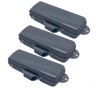Transparent Fishing Lure Box 17cm Compact Design(gray 3pcs)