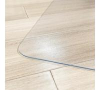 Transparent Floor Protection Mat for Hard Floors Anti-Slip Office Chair Mat for Wood & Tile Exercise Equipment Mat 160cm x 200cm& Easy to Clean