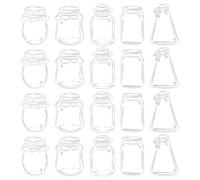 Transparent Flower Bookmarks, DIY Transparent Dried Flower Bookmarks, 20pcs Book Marks for Dried Flowers, Thousand Flower for Resistant & Lightweight Kids Or Lovers (B)