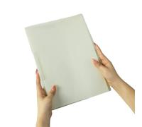 Transparent Folder 20pcs A4 Rotating Lever Folder Test Paper Storage Transparent Insert Information Binder for File(Yellow)