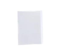 Transparent Folder 20pcs A4 Side Open-Buckle PP File Folder Document Display Book Multi-Page Transparent Insert Bag Stationery for File(White)