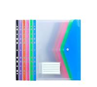 Transparent Folder 30Pcs A4 Files Binder Folders Organizer 11 Holes Expandable Pocket Envelope File Perforated Pockets for File(Horizontal Style)