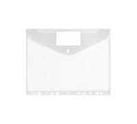 Transparent Folder 30Pcs A4 Files Binder Folders Organizer 11 Holes Expandable Pocket Envelope File Perforated Pockets for File(Transparent)