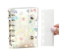 Transparent Folder Cover, Transparent PVC Covers - Diary Rings Cover and Scrapbook - for Journeys for Travel, Business, Office Files