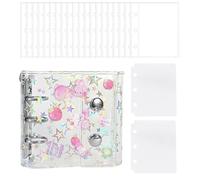 Transparent Folder | Portable Sticker Notebook - Lockable Sticker Notebook - For Cards, Receipts, Tickets and Small Accessories, for Students, Teachers and Office Professionals, for School Ge
