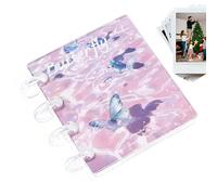 Transparent Folder - Transparent Sticker Storage Book with 20 Inner Pages, Refillable Organizer for Photos, Tape and Stationery, Compact Folder Album for Project Planning by Sch