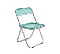 Transparent Folding Chair - Modern Simple Design with Backrest - Versatile for Dining Room & Bedroom - Space-Saving Elegant Furniture - Indoor & Outdoor Use