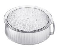 Transparent food insulation cover with dustproof design and foldable layers for kitchen use to keep food fresh and protected from contaminants (One layer)