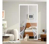 Transparent for Doors Curtain 109 x 204 cm Warm Winter, Windproof Soundproofing, Windproof Waterproof Transparent Insulated Door for Bedroom, Air Conditioner Room, A