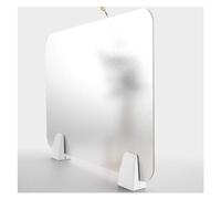 Transparent Frosted Acrylic Desktop with Acoustic Protect for Classrooms and Offices 60 x 30 cm - Independent Partit Panel for Worpaces.