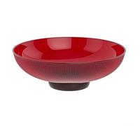 Transparent Fruit Bowl with Uniform Thickness and Balanced Weight Distribution for Reliable Daily Handling (-Red)