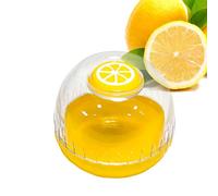 Transparent Fruit Boxes, Lemon Tomato Avocado Onion Storage Container, Multipurpose Fruits Storage Container, Portable Food Grade Keeper, Cute Silicone Fruit Bowl with Lid, for Fridge Home