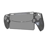 Transparent Full Protection Protector Cover Shockproof PC Gaming Console Controller Sleeve Skin Anti-Scratch Washable for PS5 Portal for Portal (Black)