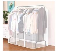 Transparent Garment Rack Cover, Dustproof Protector for Clothing Rack, Waterproof Shield, Washable, Fits 29.5" Wide, Size 120x75x150cm - Ideal for Closet nizat