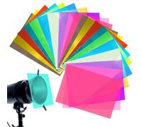 Transparent Gel Colour Filter Film 10 Different Colours Corrector Filter Plastic Sheet Lighting for Photo Projector Studio Strobe