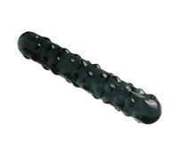 Transparent Glass Anal Plug Crystal Anal Masturbator with Massage Granules, Female G-Spot Stimulation Dildo Glass Rod Adult Sex Toy