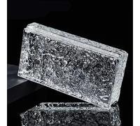 Transparent Glass Blocks - Solid Decorative Bricks for Room Dividers, Architectural Wall Partitioning Ideal for Commercial Spaces