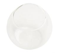 Transparent Glass Bud Vase Spherical Container for Flowers Candles - Modern Table Centrepiece Decoration 10cm(A)