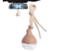 Transparent Glass Car Perfume, Empty Water Drop Bottle, Hanging Lanyard Interior Accessory With Long-Lasting Fragrance, Finish, Multi Purpose Car Decor, Perfect For Cars SUVs Trucks
