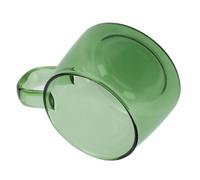 Transparent Glass Coffee Cup Hand Crafted Borosilicate Mug for Latte Milk 250ml Capacity Easy to (Green)