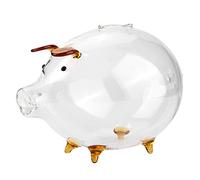 Transparent Glass Piggy Bank, Innovative Transparent Penny, Piggy Bank for Boy Girl Birthday Home Decoration Box