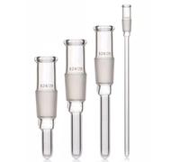 Transparent Glass Thermometer Casing with 24/29 Inner Joint Thermowell for Distillation Apparatus - 100MM Precision Lab Equipment