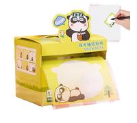 Transparent Glitter Sticky Notes 120 Sheets Pull Out Cartoon Aesthetic