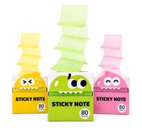 Transparent Glitter Sticky Notes, Light-Colored Pull-Out Notes (3PCS-A)
