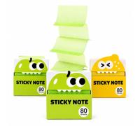 Transparent Glitter Sticky Notes, Light-Colored Pull-Out Notes (3PCS-B)