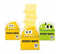Transparent Glitter Sticky Notes, Light-Colored Pull-Out Notes (3PCS-C)