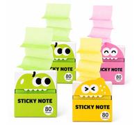 Transparent Glitter Sticky Notes, Light-Colored Pull-Out Notes (4PCS-A)