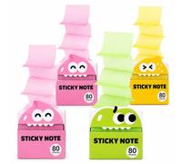 Transparent Glitter Sticky Notes, Light-Colored Pull-Out Notes (4PCS-C)
