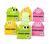 Transparent Glitter Sticky Notes, Light-Colored Pull-Out Notes (6PCS)