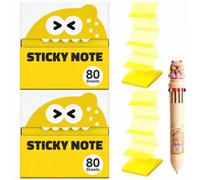 Transparent Glitter Sticky Notes, Pull-Out Pad Strong Adhesion, No Residue (#1)