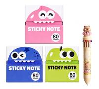 Transparent Glitter Sticky Notes, Pull-Out Pad Strong Adhesion, No Residue (#7)