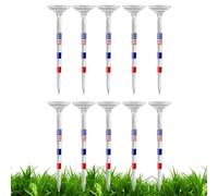 Transparent Golf Tees, Patriotic Golf Tees,Clear Golf Tee | Red White & Blue Golf Jerseys for Golf Ball Games, Reduce Friction and Side Spin, Golf Accessories, Golf Training Help Novent
