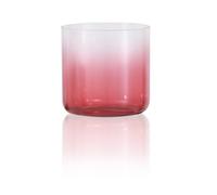 Transparent gradient color alchemy bowl, transparent crystal bowl singing bowl, 6-7-inch professional-grade meditation instrument, adult stress relief tool, equipped with,Red-6-inch