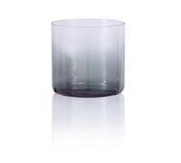 Transparent gradient color alchemy bowl, transparent crystal bowl singing bowl, 6-7-inch professional-grade meditation instrument, adult stress relief tool, equipped with tapping sticks and ring pads(