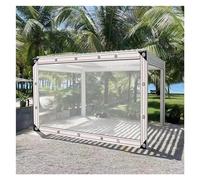 Transparent Greenhouse Cover, Grommeted PVC Tarp for Patio &, Mosquito Netting Included, Side Panels for Gazebo (15.74x4.92ft/4.8x1.5m)