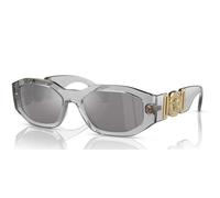 Transparent Grey/Light Grey Silver Mirror / 53