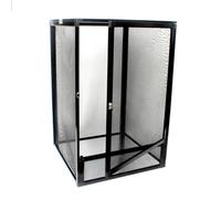 Transparent Habitat Cage Breeding Box Aluminium Alloy Feeding Container For Frog Cricket Breeding Box