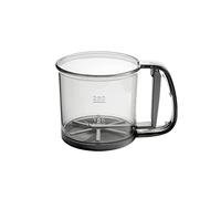 Transparent Hand Held Flour Sifter, Visible with Scale Handled Semi-Automatic Non-Stick Sifter, Powder Sifter, Large Capacity Baking Sieve Cup for Icing Sugar Cake Flour